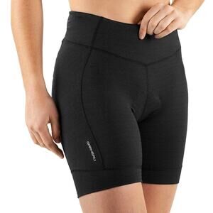 NEW Louis Garneau Fit Sensor Texture 7.5 Shorts Women's Medium Black